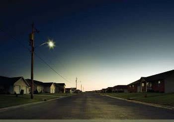neighborhood at night